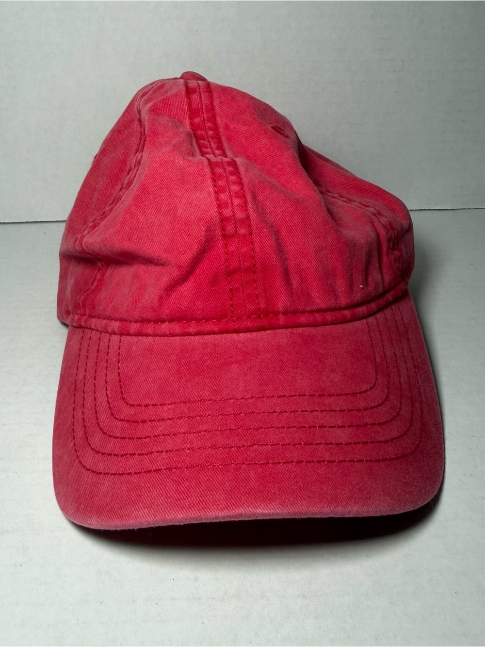 Unbranded Men's Slideback Hat Red Size OS Blank 100% Cotton Adjustable